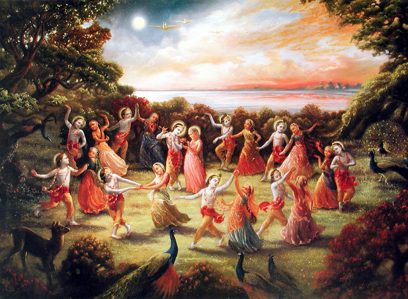 Rasa dance with the gopis