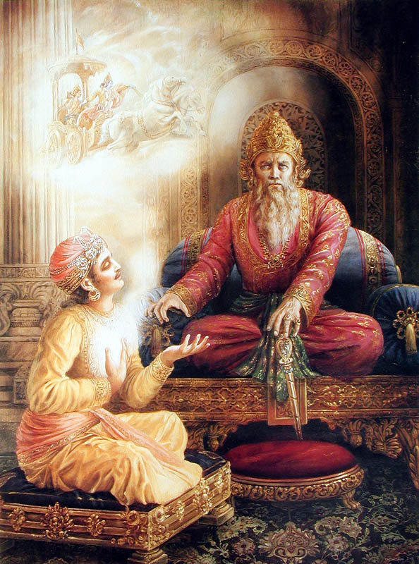 Sanjaya narrates battle to Dhritarashtra